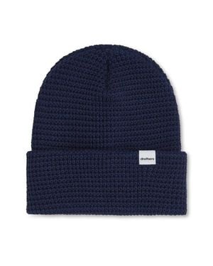 Druthers NYC Organic Cotton Waffle Knit Beanie - Blue