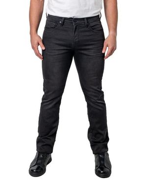 Maceoo Washed Straight Leg Jeans - Black