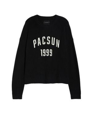 PacSun Oversize 1999 Cotton Sweater - Black