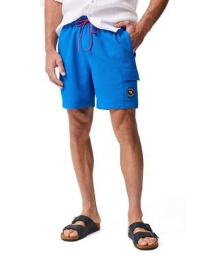 Rodd & Gunn Winterton River Seersucker Swim Trunks - Blue
