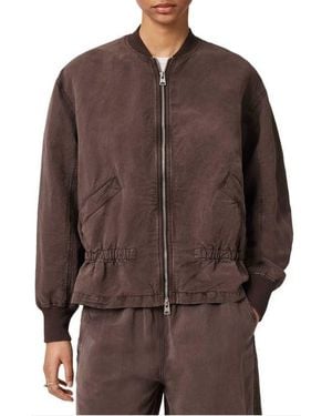 AllSaints Sofi Bomber Jacket - Brown