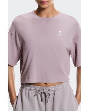 On Shoes Club Boxy-T Cott Graphic T-Shirt - Purple