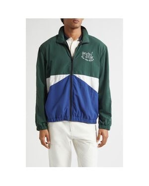 Palmes Practice Recycled Nylon Track Jacket - Green