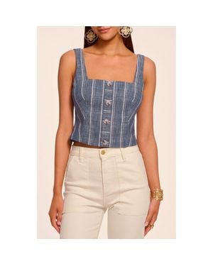 Ramy Brook Stripe Cotton Blend - Blue