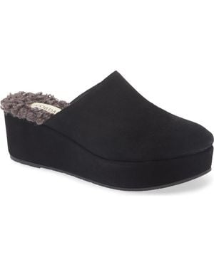 Cordani Camryn Platform Wedge Mule - Black