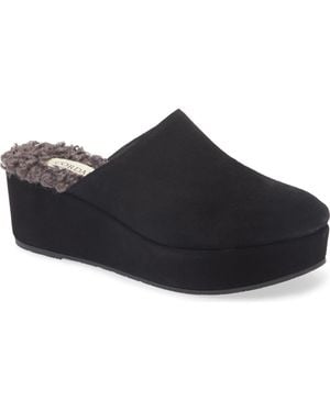 Cordani Camryn Platform Wedge Mule - Black