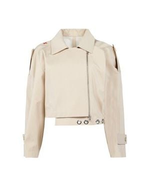 Pcfg Free Heaven Cropped Waterproof Trenchcoat - Natural