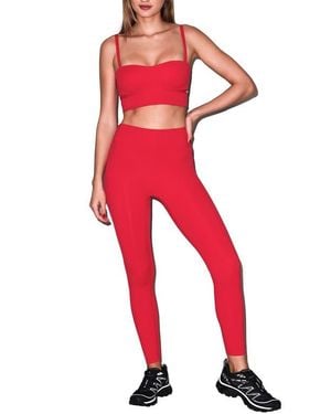 Fleur du Mal Sculpt Molded Sports Bra - Red