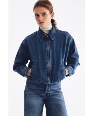 H&M Oversized Denim Jacket - Blue
