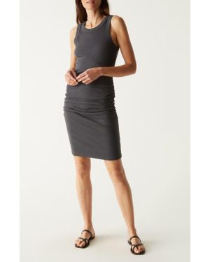 Michael Stars Demi Ruched Tank Dress - Black