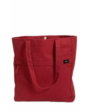 Terra Thread Organic Cotton Canvas Work Tote Bag - Red
