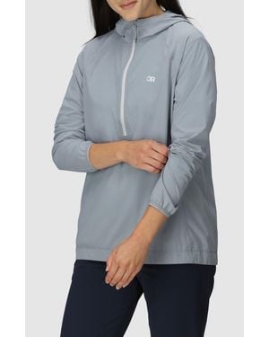 Outdoor Research Astroman Air Sun Half Zip Hoodie - Gray