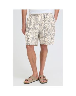 Solid Liam Cotton Shorts - Natural