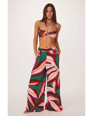 villa fresca Serena Cover-Up Pant - Red