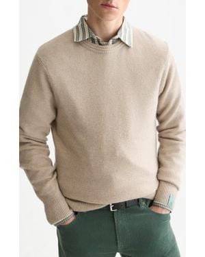 Scotch & Soda Soft Knit Crewneck Sweater - Natural