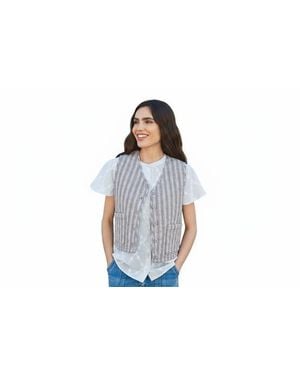 69206 Quilted And Reversible Vest - Black