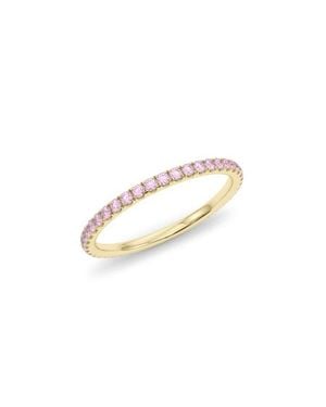 HauteCarat Petite Fancy Lab Created Diamond Eternity Ring - Multicolor
