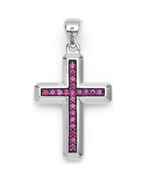 Lagos Anthem Cross Pendant - White