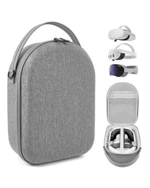 Sonicgrace Vr Travel Carrying Case For Meta Quest 2/3/3S - Metallic