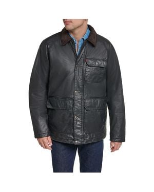 Levi's Cotton Canvas Field Jacket With Corduroy Collar - Black