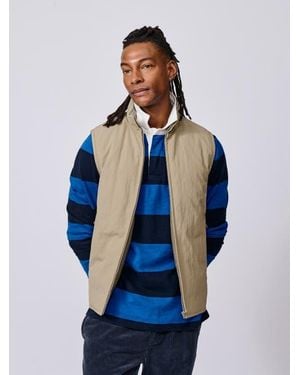 aubi Lancaster Lightweight Nylon Gilet - Blue