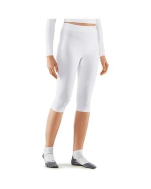 FALKE Maximum Warm 3/4 Base Layer Bottom - White