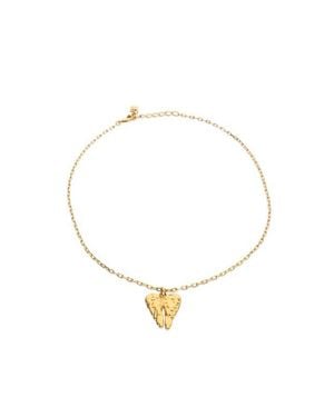 Uno De 50 Short 18K-Plated Necklace With Wing Detail - Metallic