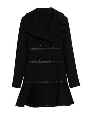 Alaïa Princess Double Breasted Wool Coat - Black