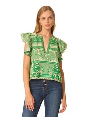 Gilner Farrar Orla Blouse - Green