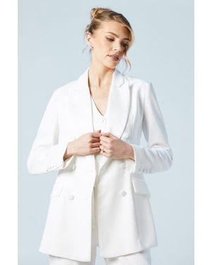 Coast Hourglass Double Breasted Blazer - White