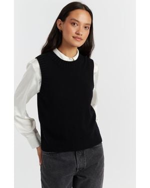 Chinti & Parker Wool Cashmere Tank - Black