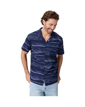 Fabletics The Cabana Button Up - Blue