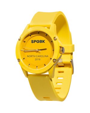 SPGBK WATCHES Greatest Silicone Strap Watch, 42Mm Case - Yellow