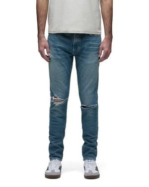 Hudson Jeans Zack Ripped Skinny Jeans - Blue