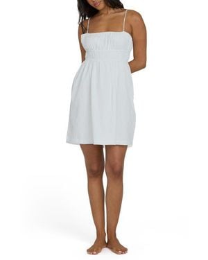 Billabong Feel The Breeze Cotton Mini Sundress - White