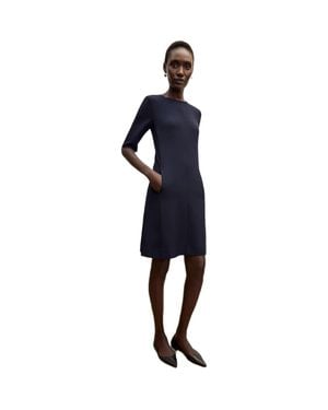 M.M.LaFleur Emily Recycled Wondertex Dress - Blue