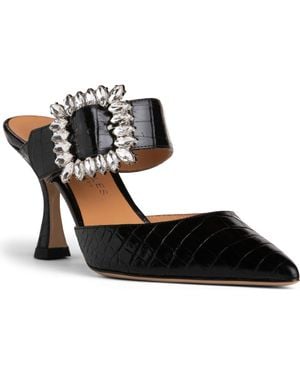 Beautiisoles Georgina Pointed Toe Mule - Black