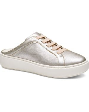 Johnston & Murphy Cammie Platform Sneaker Mule - White