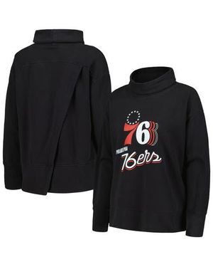 Levelwear Philadelphia 76Ers Sunset Pullover Sweatshirt - Black