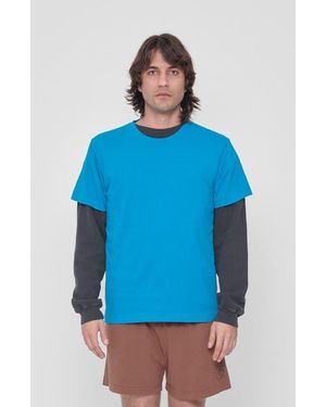 EVERYBODY.WORLD Short Sleeve Trash Tee - Blue