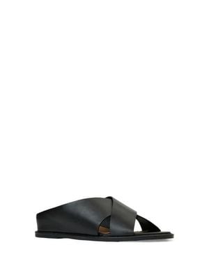 Aquatalia Potenza Slide Sandal - Black