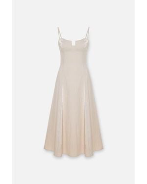 Pcfg Daydreamers Strappy Midi Dress - White