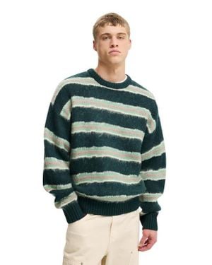 Cotton On Box Fit Fuzzy Crew Knit - Green