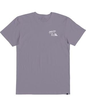 Quiksilver Surf & Turf Cotton Graphic T-Shirt - Purple