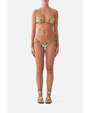 CAMILLA Soft Reversible Tri Tie Bikini Set - Multicolor