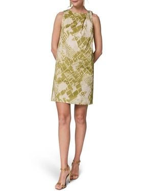 Donna Karan Abstract Print Shift Dress - Multicolor
