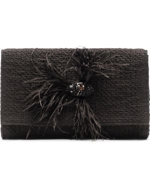 Frances Valentine Betta Boucle Clutch - Black