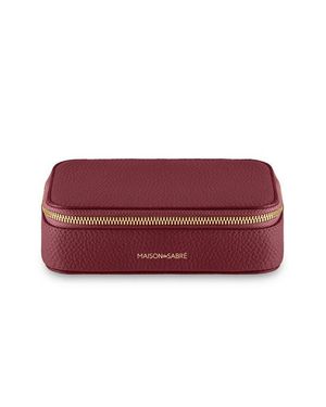 Maison De Sabre Leather Jewelry Case - Red