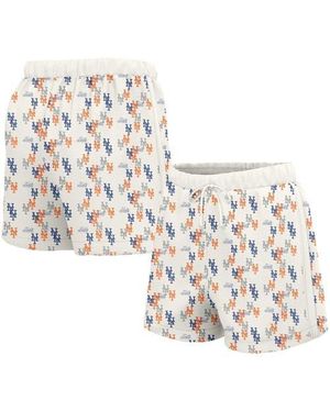 Lusso New York Mets Marge Shorts - White