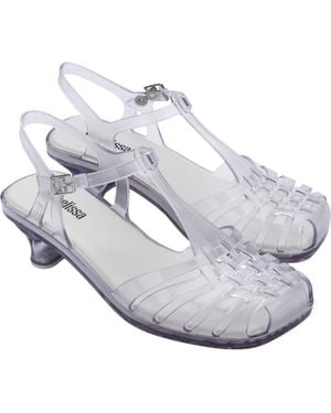 Melissa Vixen Slingback Kitten Heel Sandal - Metallic